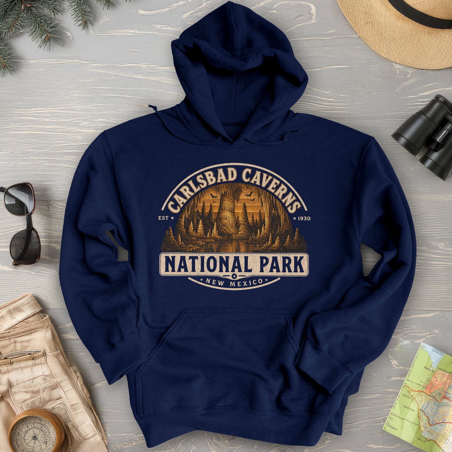 Carlsbad Caverns Medallion Hoodie