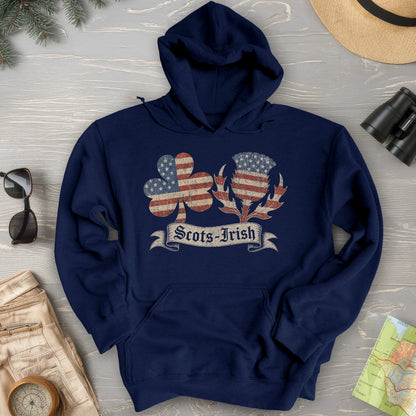 Scots-Irish Clover Thistle Flag Hoodie