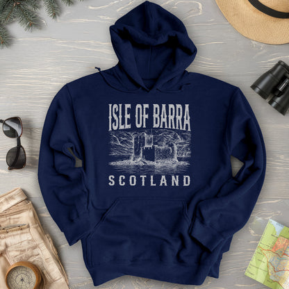 Isle of Barra Scotland Sketch Hoodie