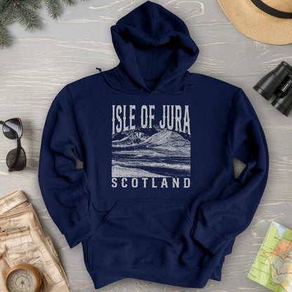 Isle of Jura Scotland Sketch Hoodie