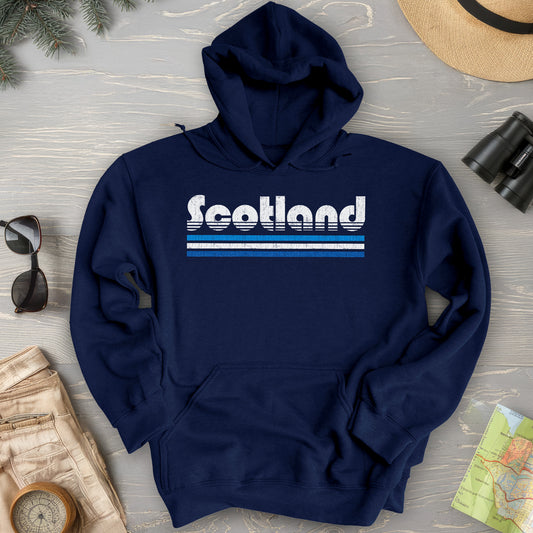 Scotland Retro Stripe Hoodie