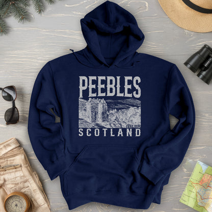 Peebles Scotland Sketch Hoodie