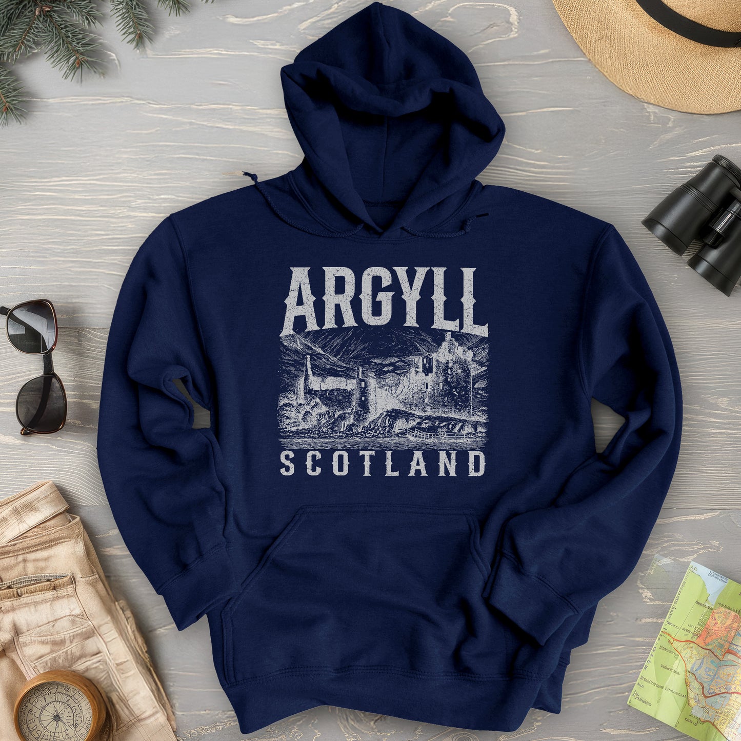 Argyll Scotland Sketch Hoodie