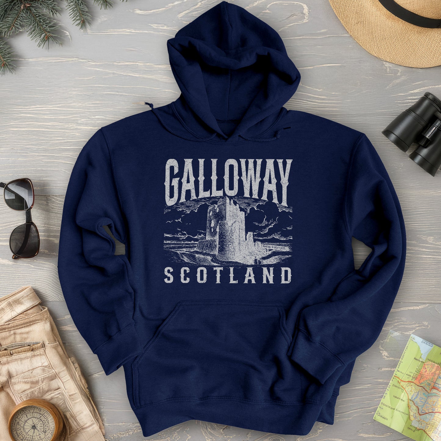 Galloway Scotland Sketch Hoodie