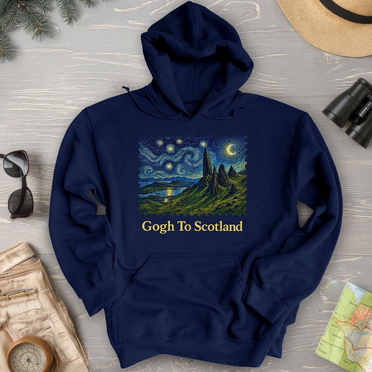 Gogh To Scotland Hoodie