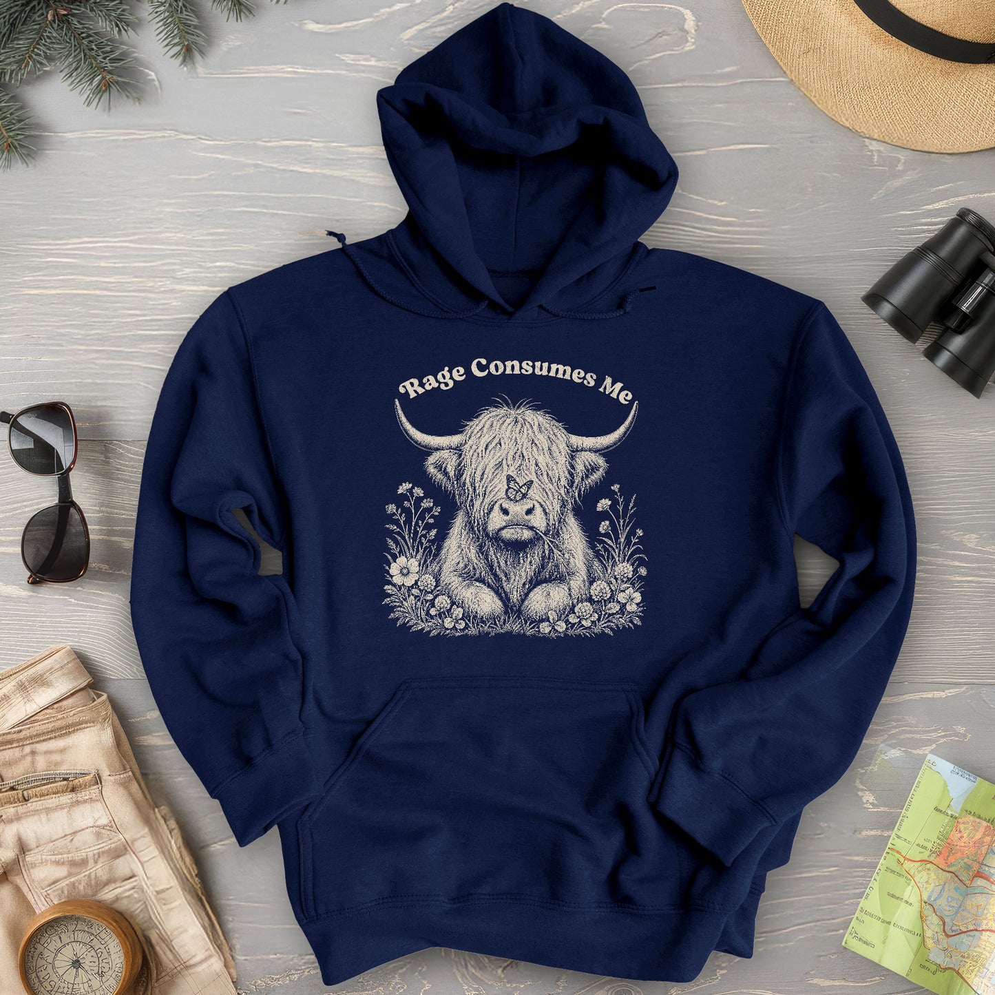 Raging Coo Monogram Hoodie