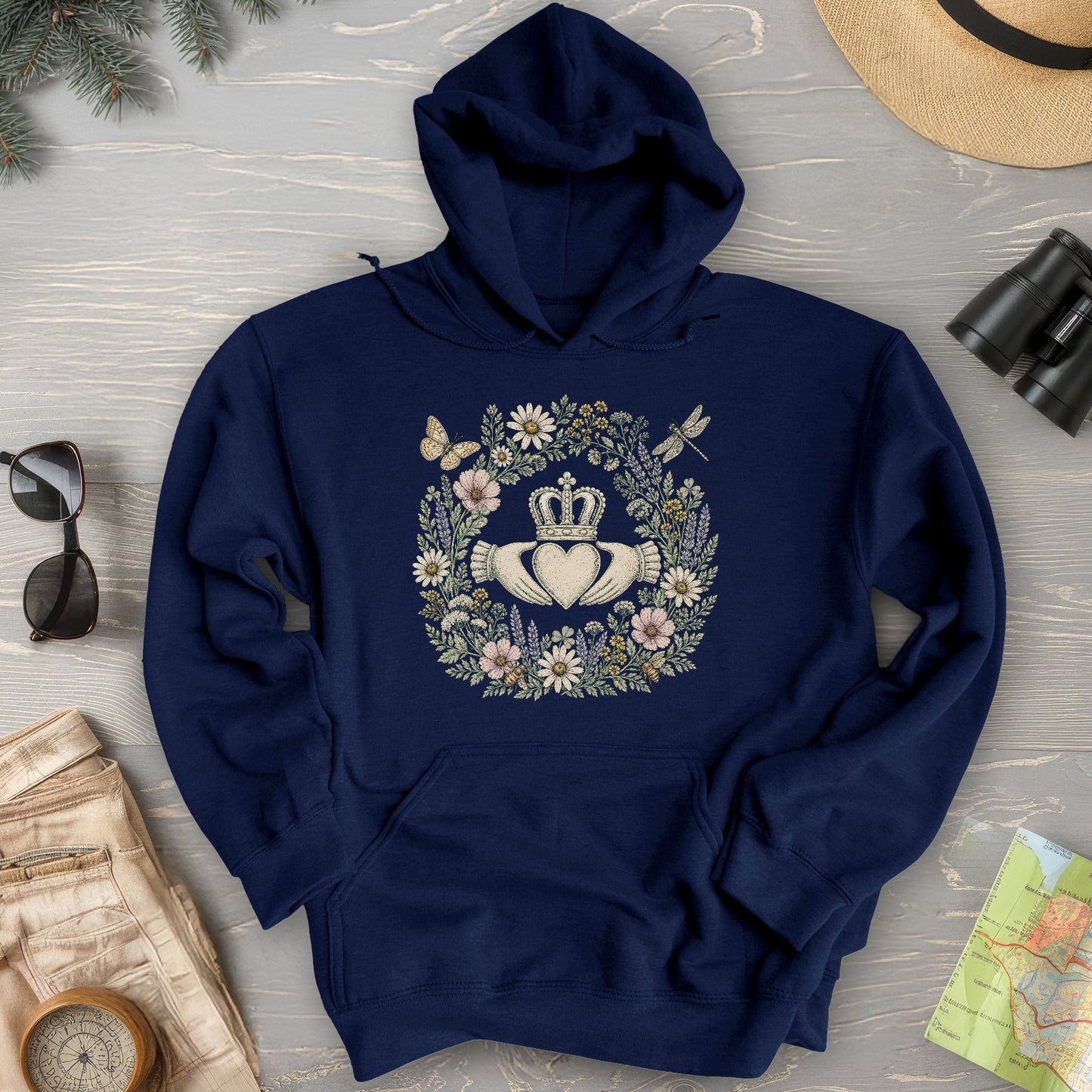 Cloddagh Wreath Hoodie