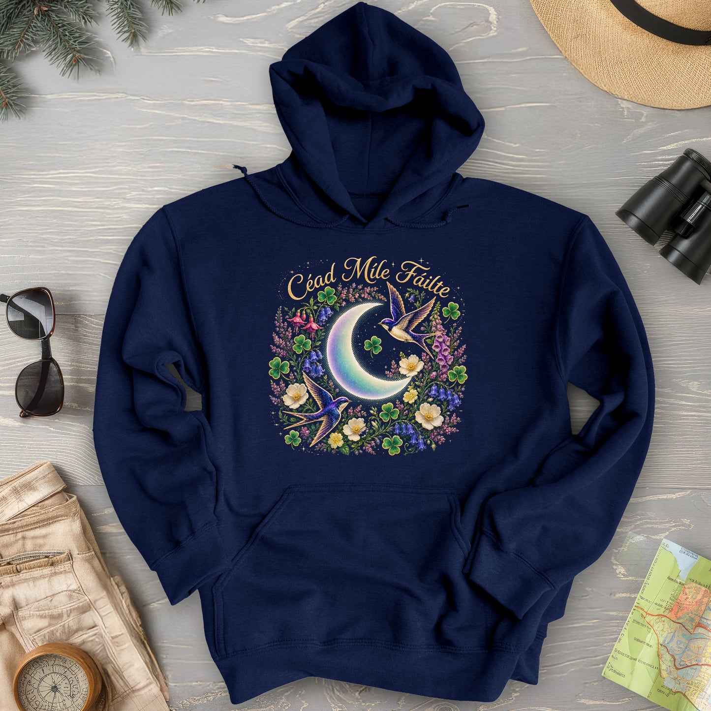 Céad Míle Fáilte Moon Hoodie