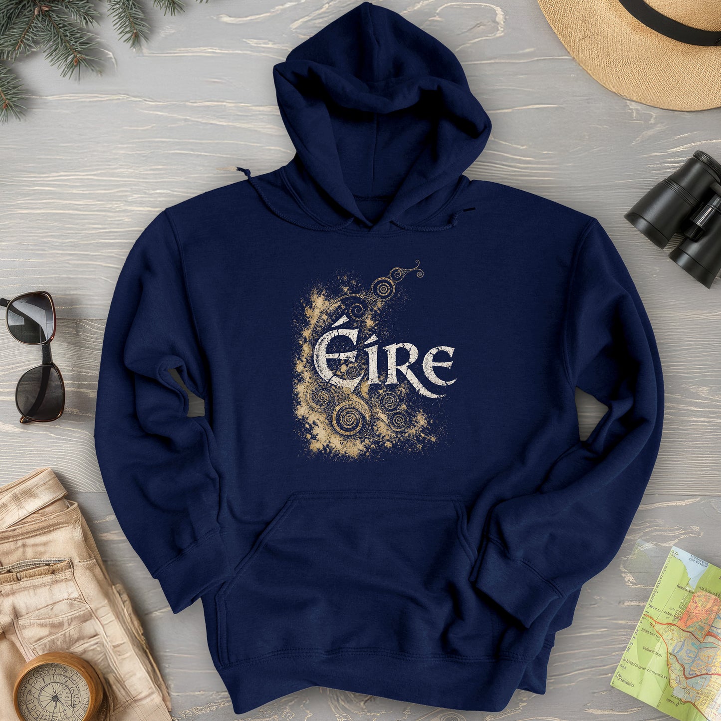 Éire Ancient Spirals Hoodie