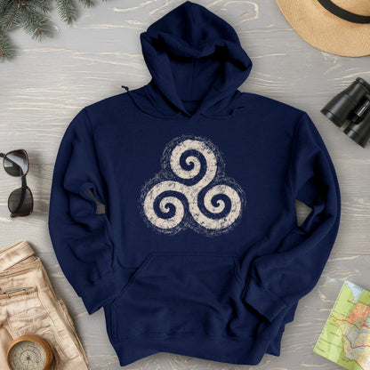 Triskele Charcoal Sketch Hoodie