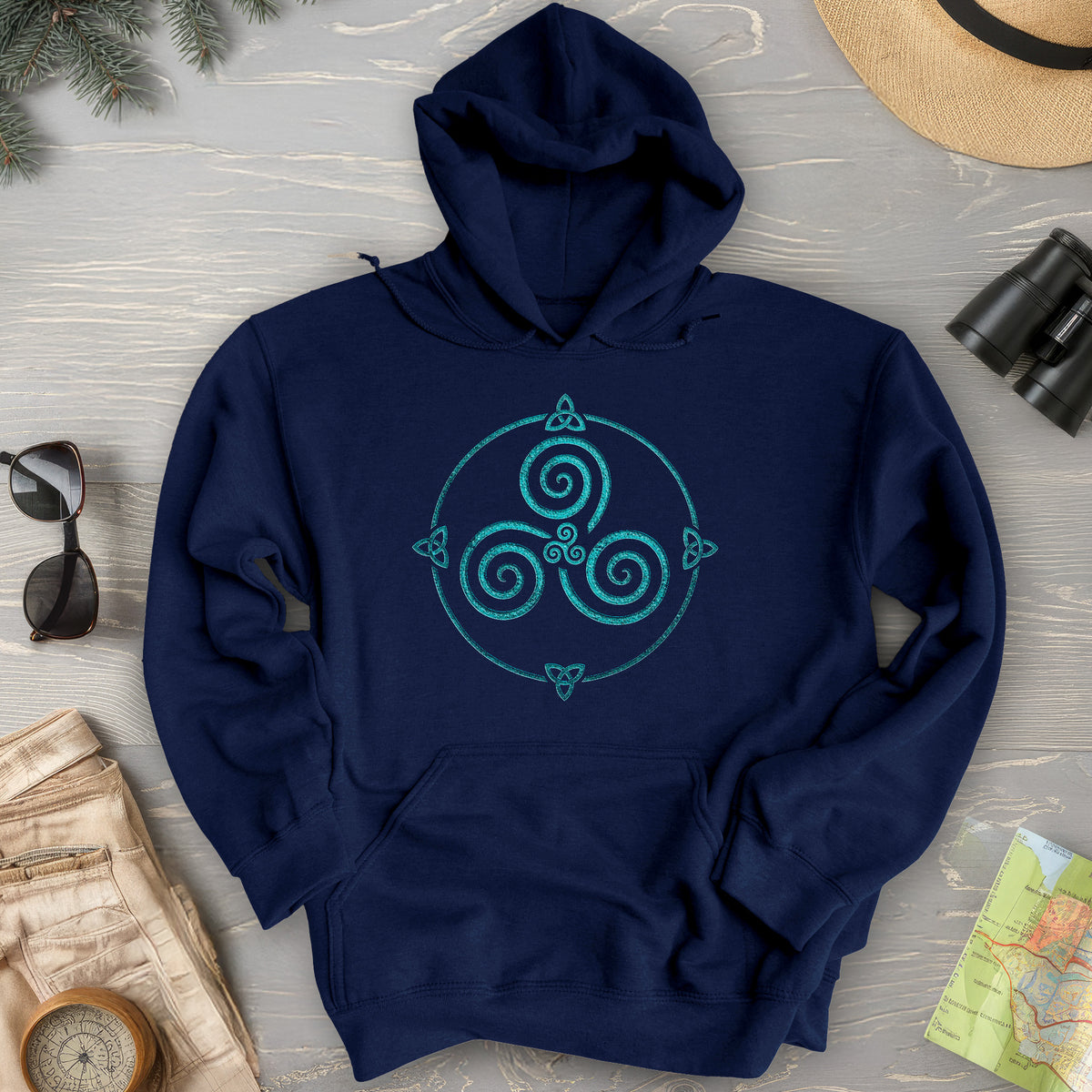Celtic Triskele Spiral Hoodie