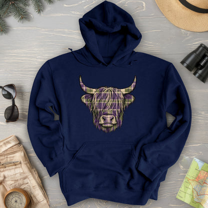 Scottish Highland Plaid Coo Hoodie