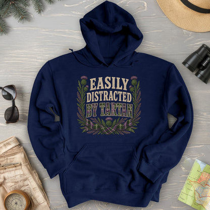 Easily Distracted By Tartan Hoodie