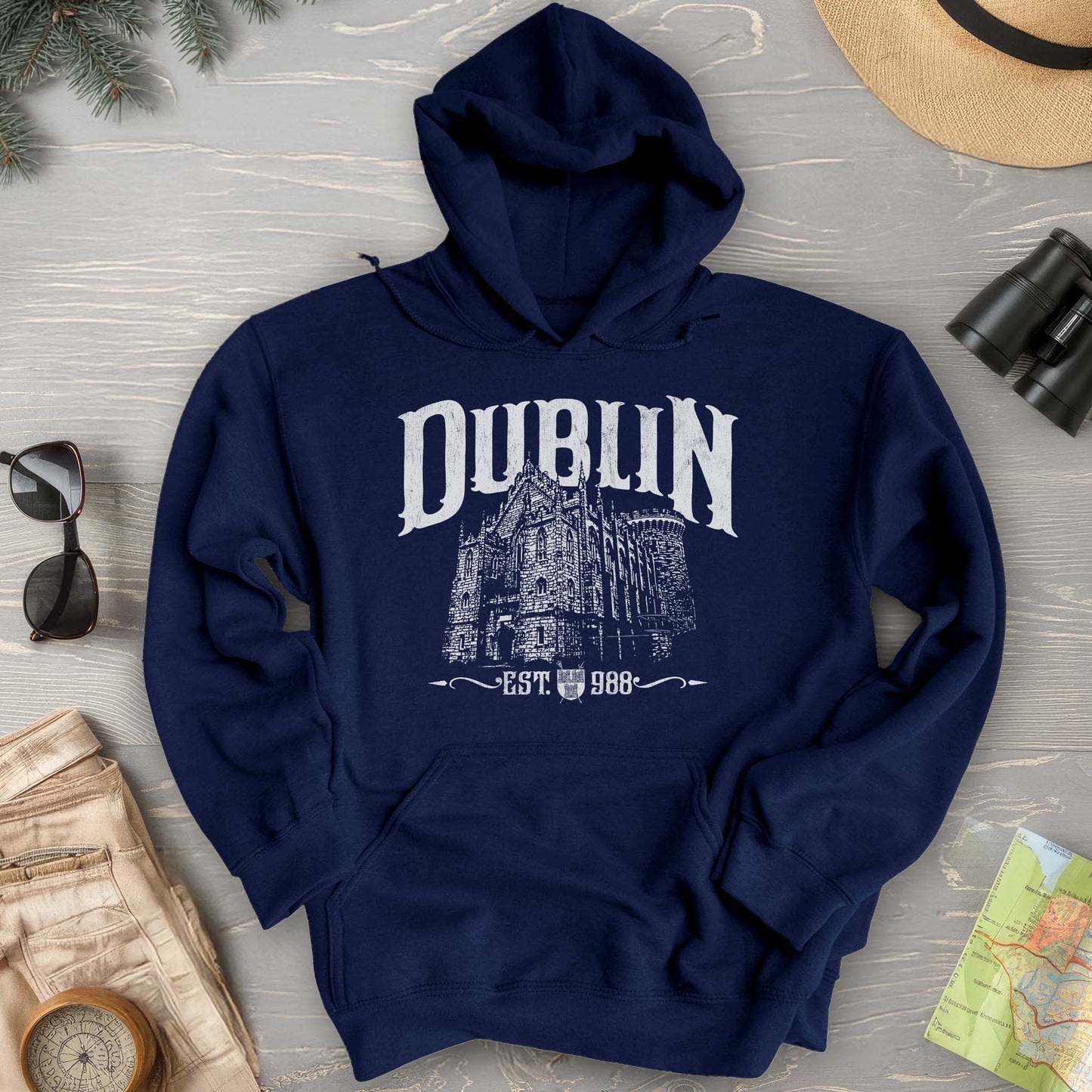 Dublin Ireland Castle Hoodie