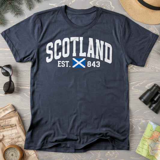 Scotland Varsity Flag Comfort Colors T-Shirt