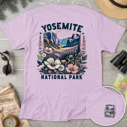 Yosemite National Park "Wildflower" Front/Back Print Comfort Colors T-Shirt