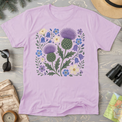 Scottish Thistle Floral T-Shirt