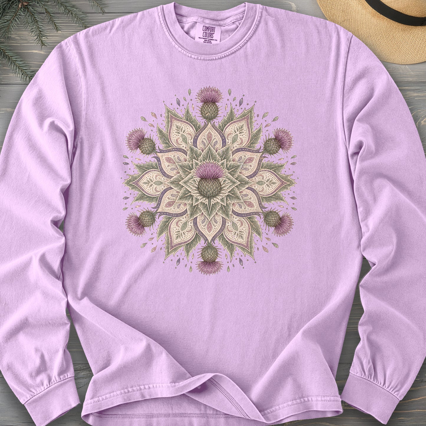 Thistle Mandala Long Sleeve Shirt