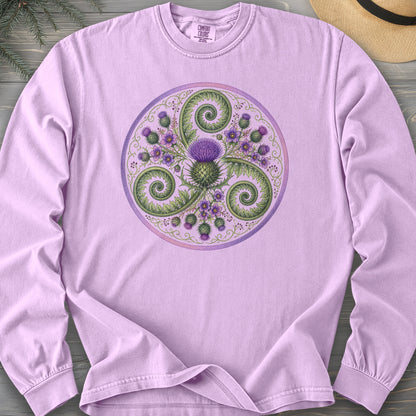 Thistle Triskele Fern Comfort Colors 6014 Long Sleeve