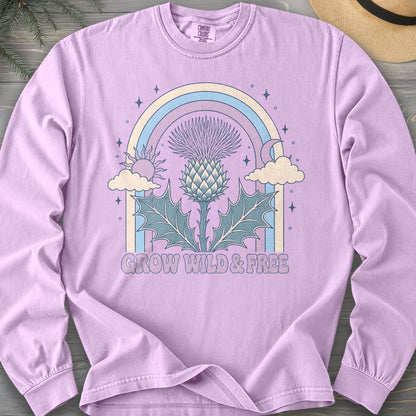 Wild & Free Thistle Comfort Colors 6014 Long Sleeve