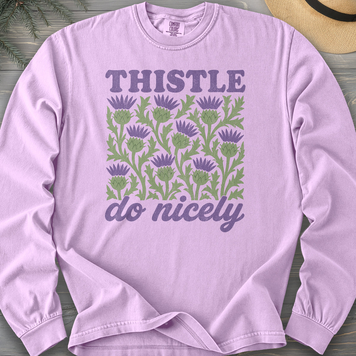 Thistle Do Nicely Comfort Colors 6014 Long Sleeve