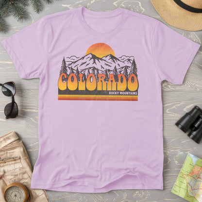 Colorado Rocky Mountains Groovy Vibes Comfort Colors 1717