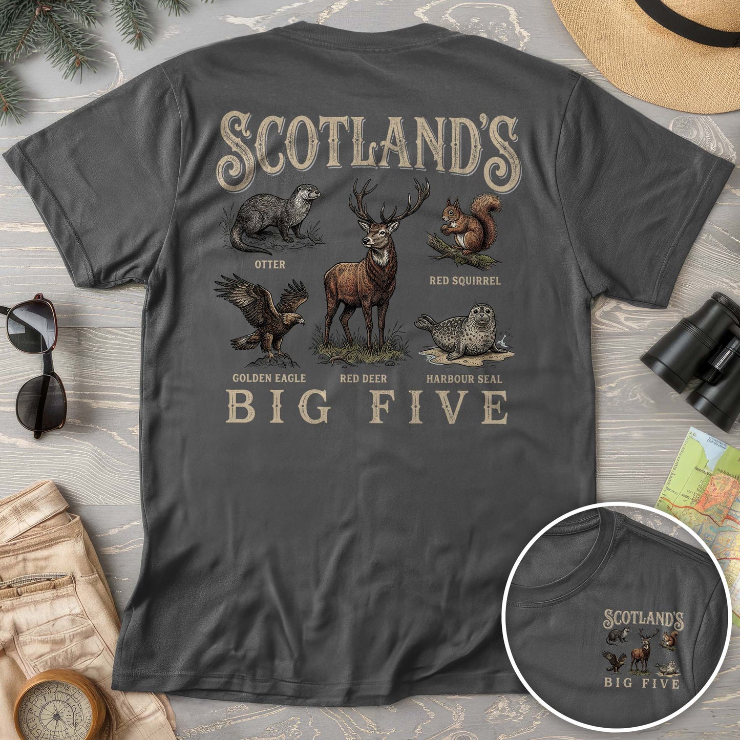 Scotland's Big Five Comfort Colors T-shirt