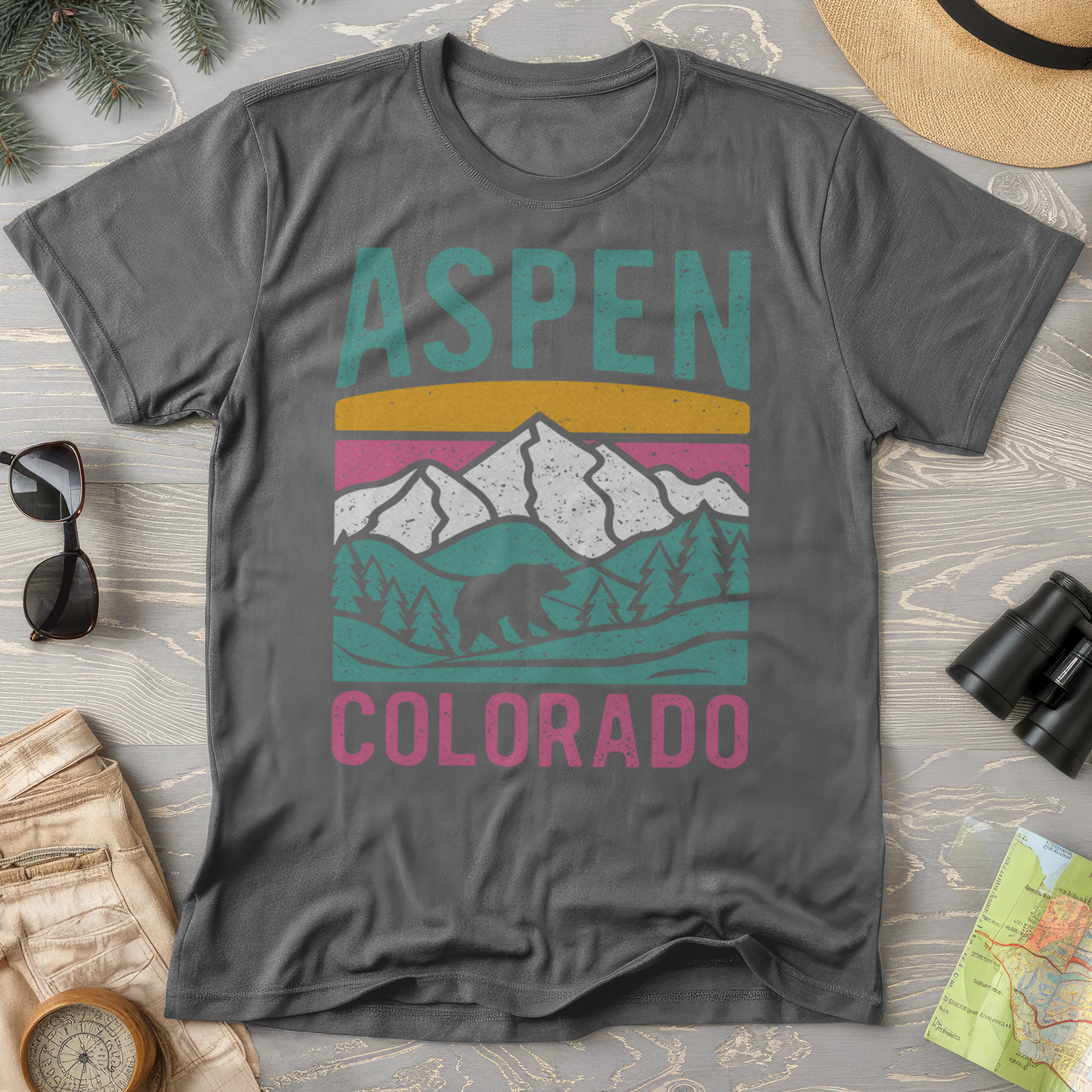 Aspen Colorado Bear Comfort Colors T-Shirt