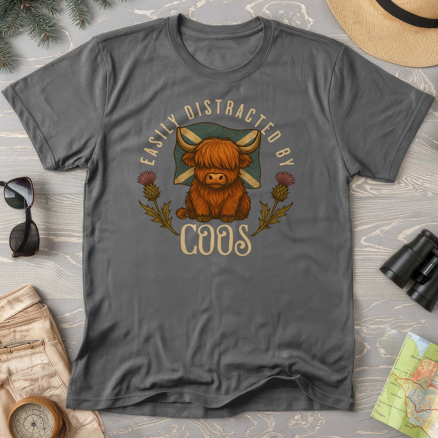Easily Distracted By Coos Comfort Colors T-Shirt