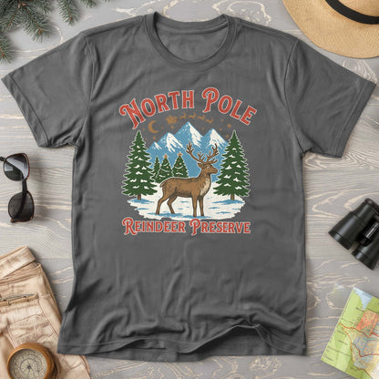 North Pole Reindeer Preserve Comfort Colors T-Shirt