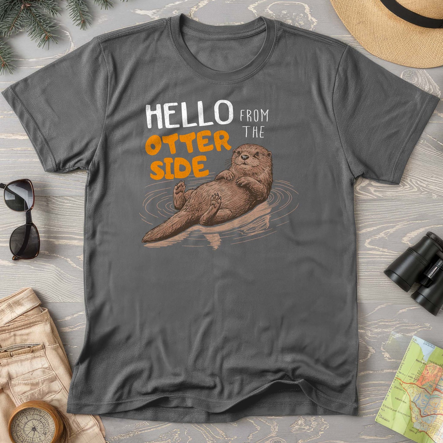 Hello From the Otter Side Comfort Colors T-shirt