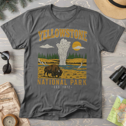 Yellowstone Old Faithful Buffalo Comfort Colors T-shirt