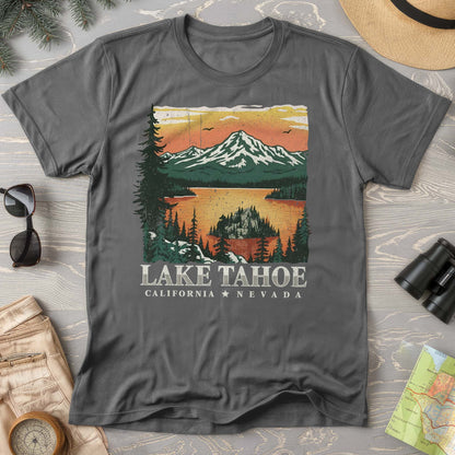 Lake Tahoe Emerald Bay Sunset Comfort Colors T-shirt