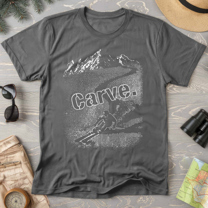 Carve Ski Print Comfort Colors T-shirt