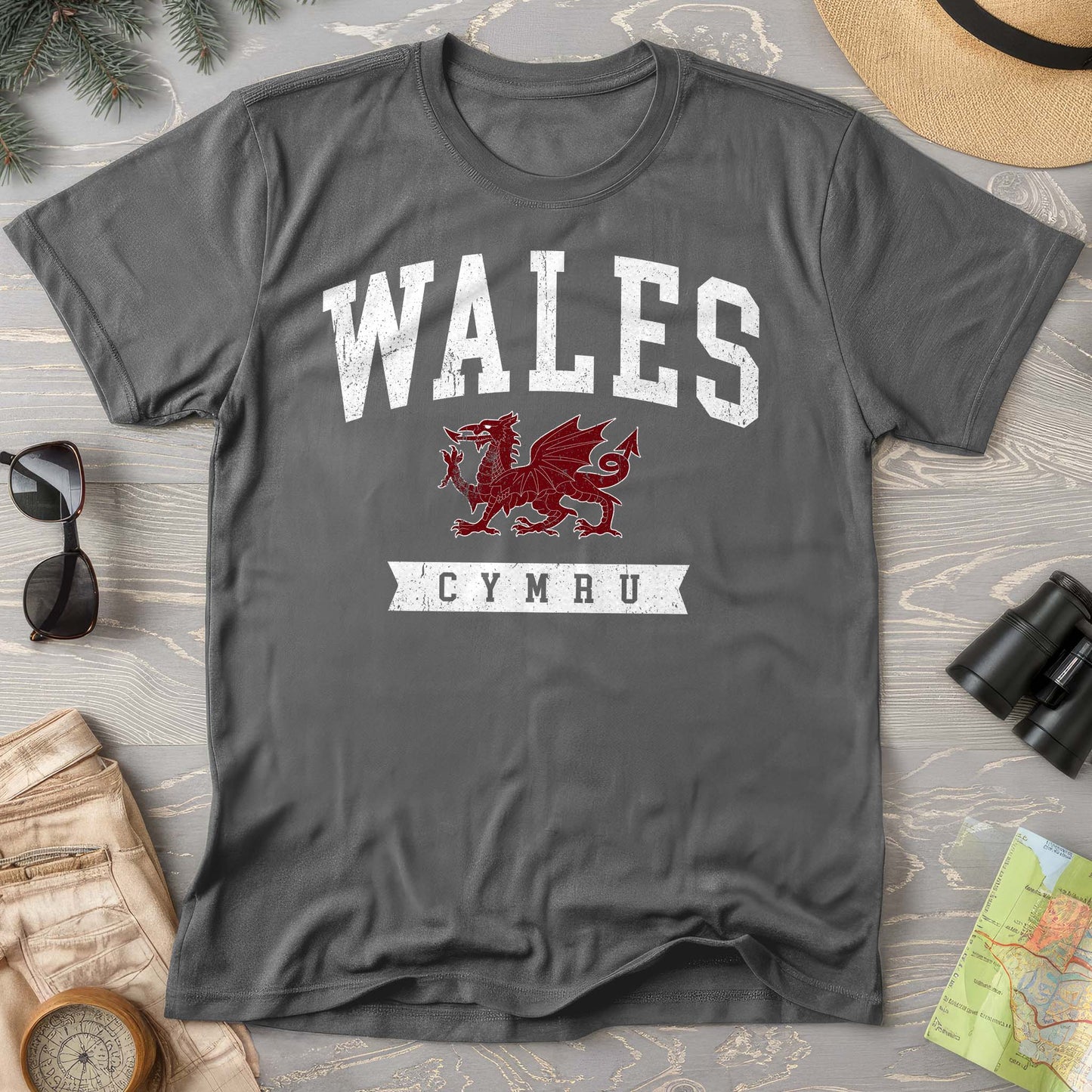 Wales Varsity Dragon Comfort Colors T-shirt