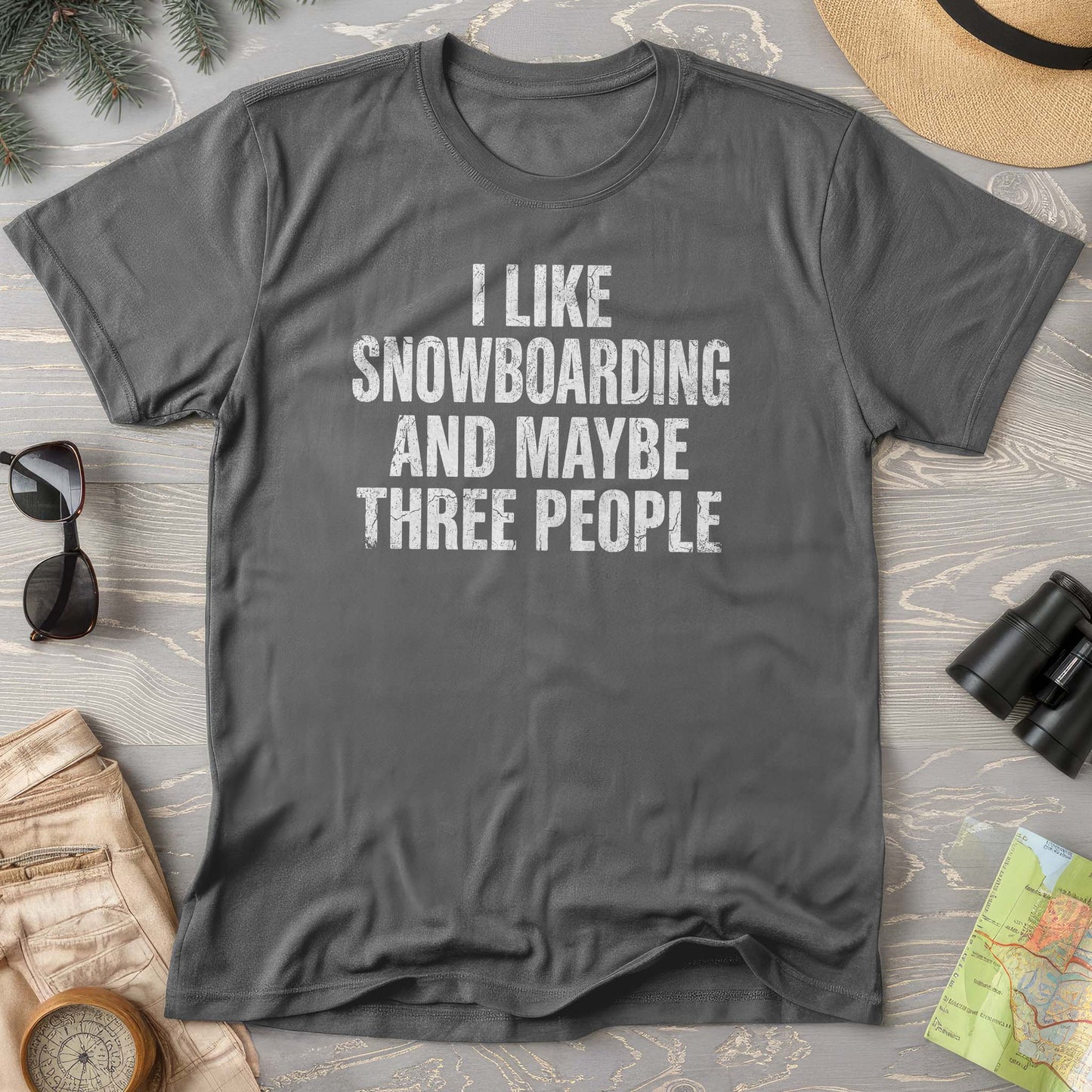 I Like Snowboarding Comfort Colors T-shirt