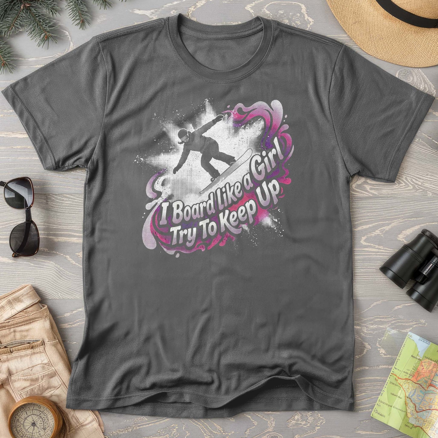 Board Like a Girl Comfort Colors T-shirt