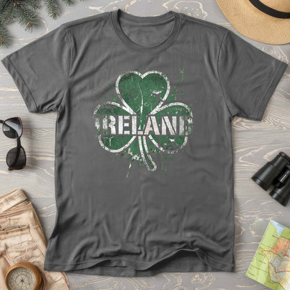 Ireland Shamrock Grunge T-shirt