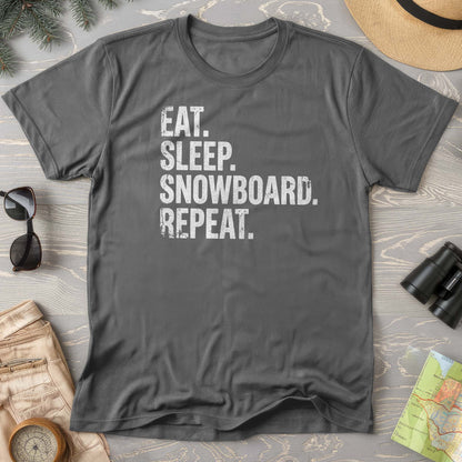 Eat Sleep Snowboard T-shirt