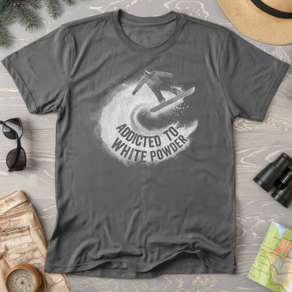 White Powder Snowboard T-shirt