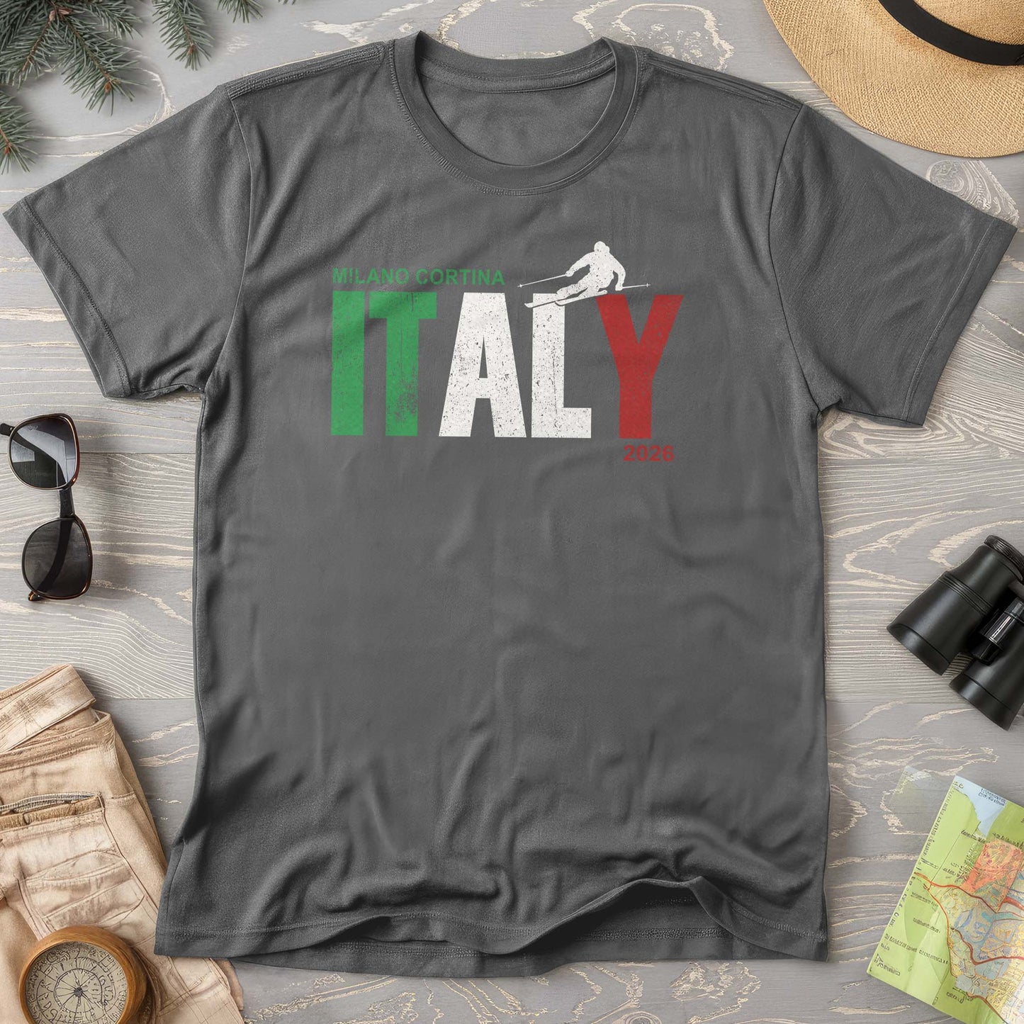 Milano Cortina Skier T-Shirt