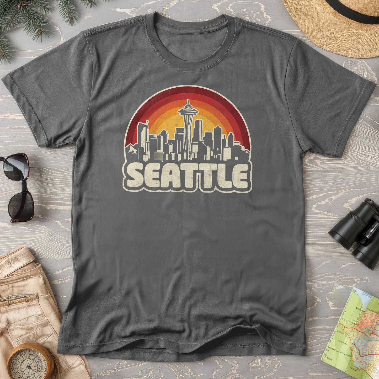Seattle Retro Sunset T-Shirt