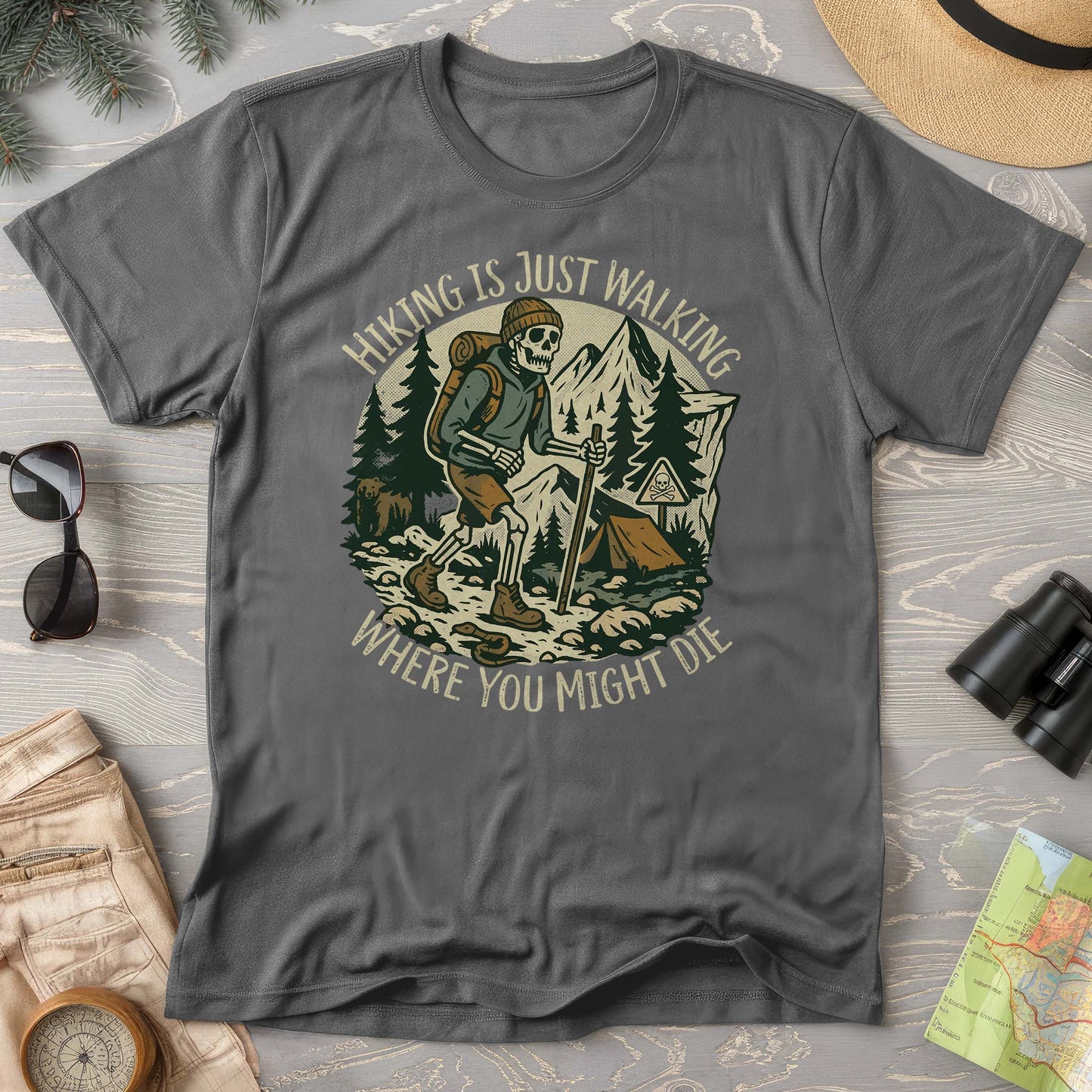 Hiking Is Just Walking T-Shirt
