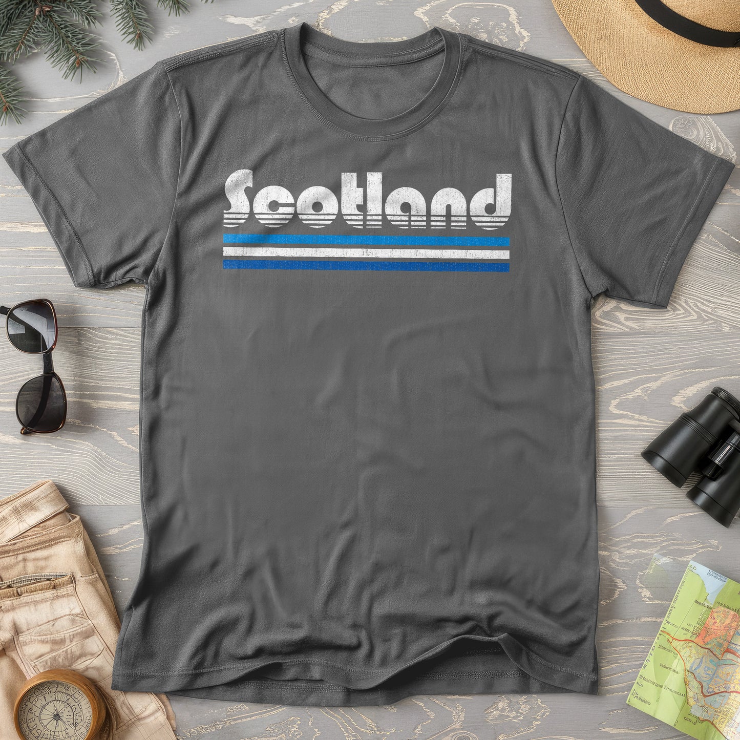 Scotland Retro Stripe T-Shirt
