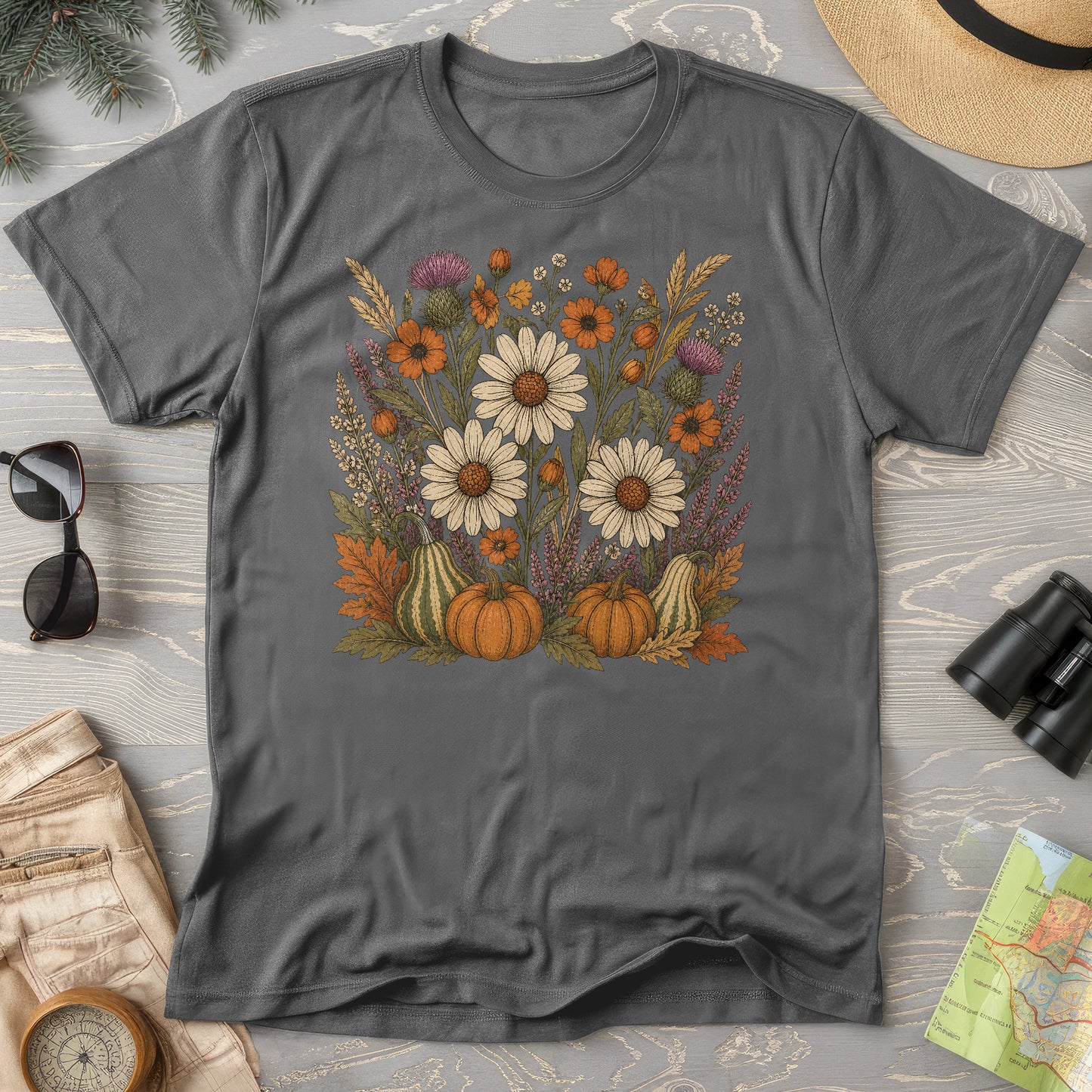 Pumpkin Florals T-Shirt