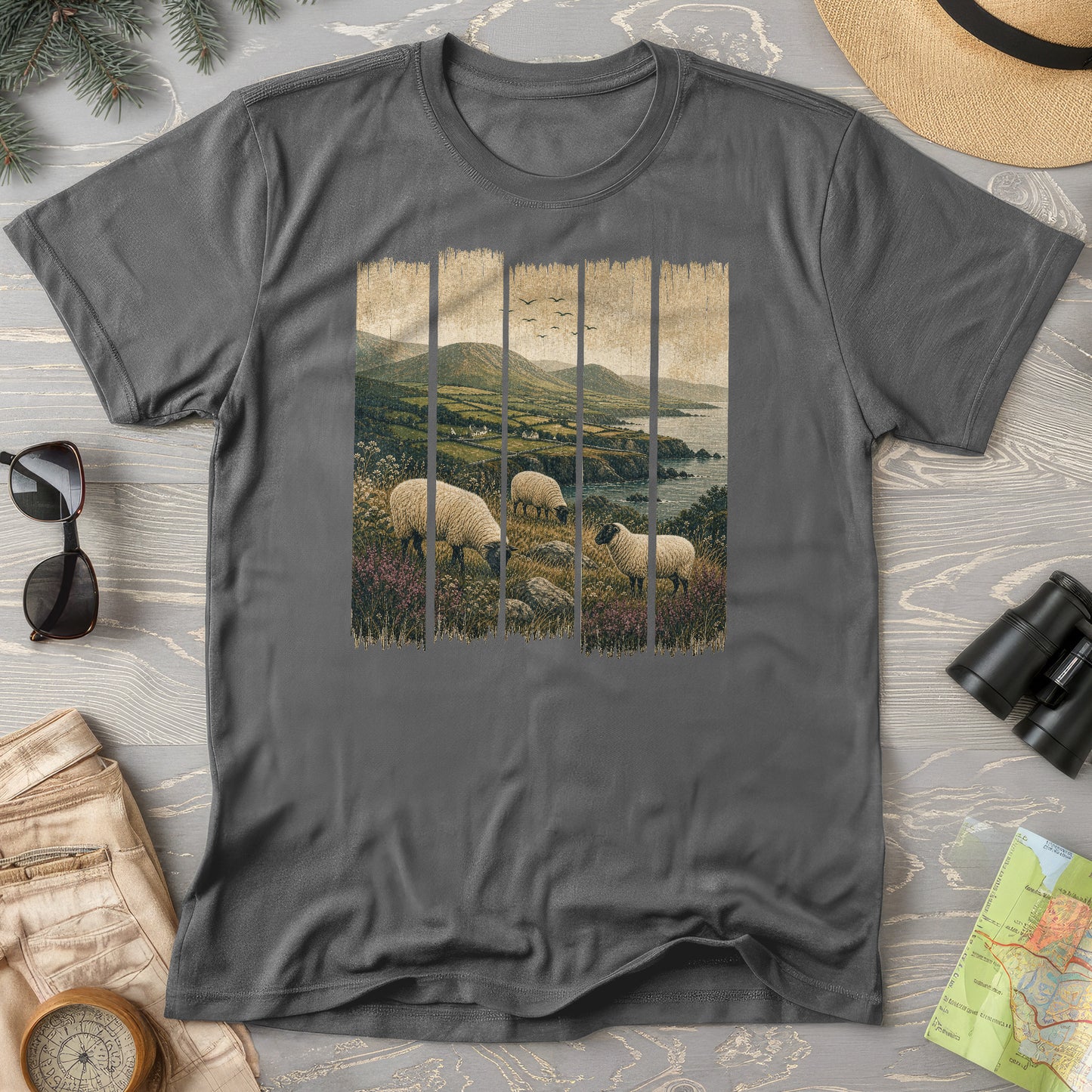 Ireland Sheep Panels T-Shirt