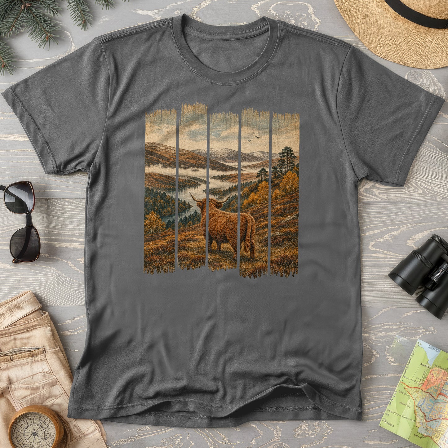 Scotland Coo Panels T-Shirt