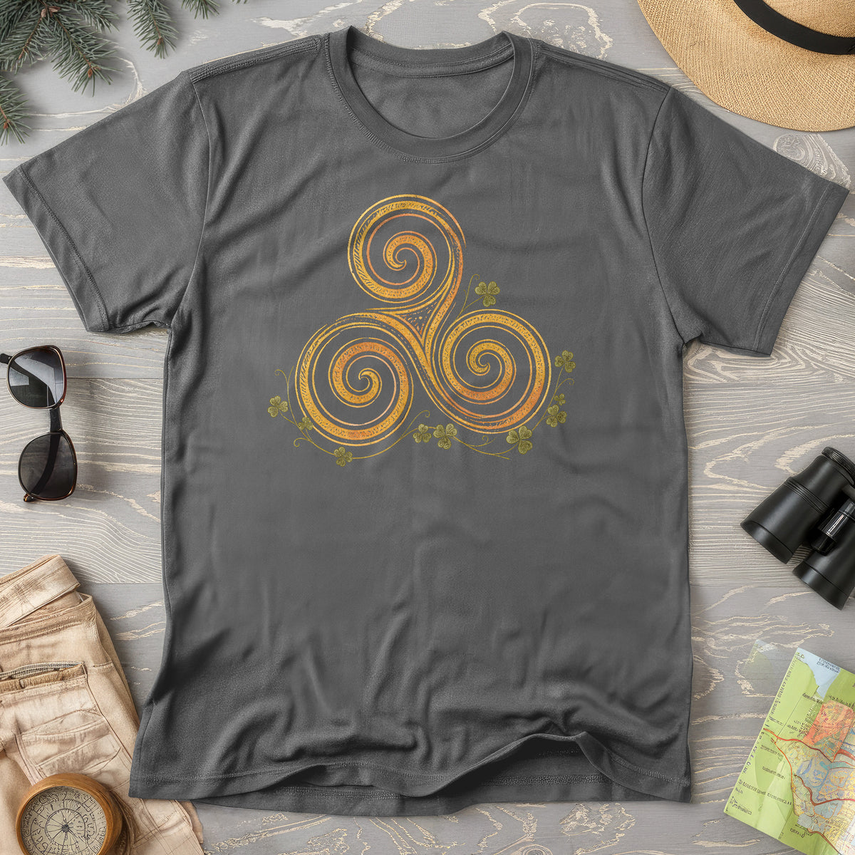 Irish Golden Triskele T-Shirt