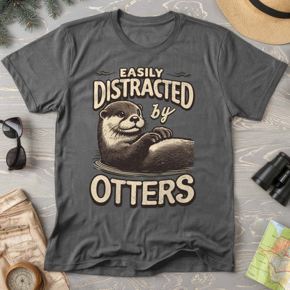 "Easily Distracted by Otters" Comfort Colors T-Shirt