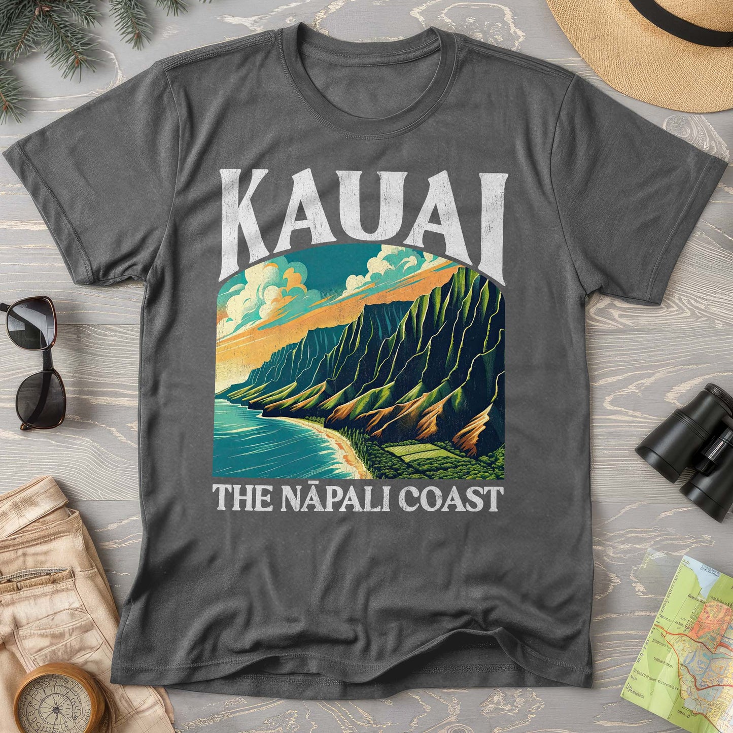 Kauai Nā Pali Coast "Big and Bold" Comfort Colors T-Shirt